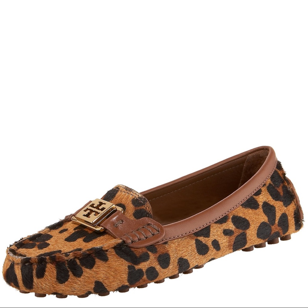 Tori Burch Leopard Driving Loafer